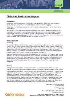 CivicSurf Evaluation Report