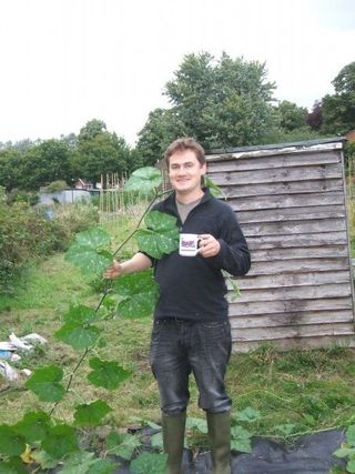 Sam Mugford in his wellies